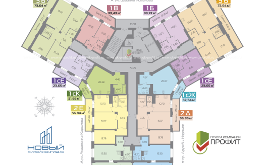 Квартира, комнат 3, этаж 3